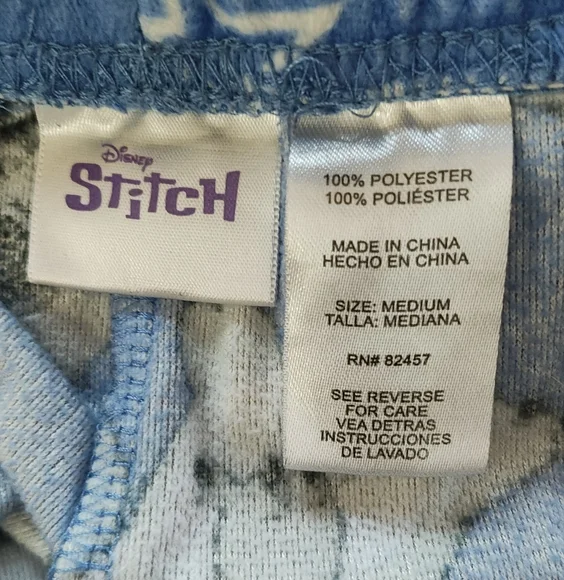 Disney Blue and Pink Stitch Pajama Bottoms - Picture 5 of 6
